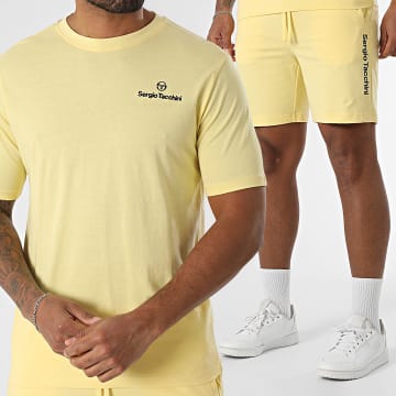 Sergio Tacchini - Ensemble Tee Shirt Et Short Jogging Bold 024 Risiko 40851 41079 Jaune